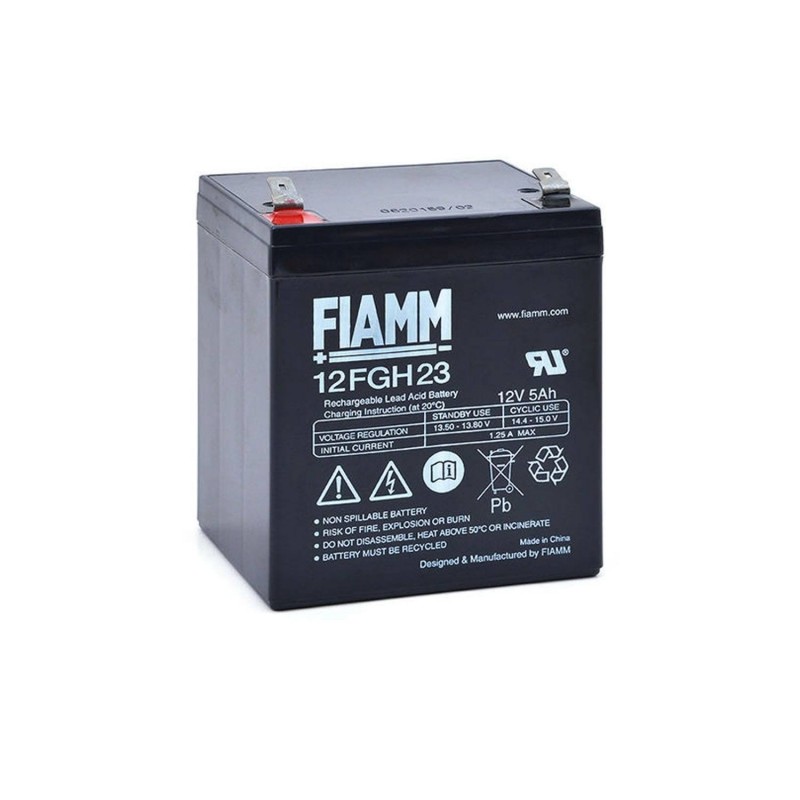 Batteria FIAMM AGM 5Ah [12FGH23] per UPS e Gruppi di continuità - Ipersolar