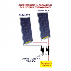 Kit connettori MC4 per parallelo 2 pannelli - Il Portale del Sole