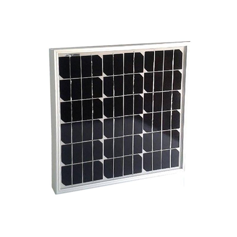 Pannello solare fotovoltaico 25W 12V Monocristallino [42x42cm]