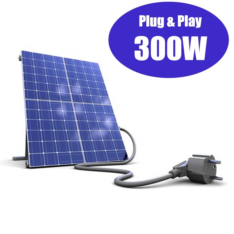 Kit Solare 12v 150w/300w con inverter multifunzione 800w