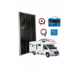 Kit solare camper 240W -12V -  con batteria 100Ah LITIO