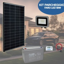 Kit illuminazione parcheggio con Faro led 50W - Pannello 230W